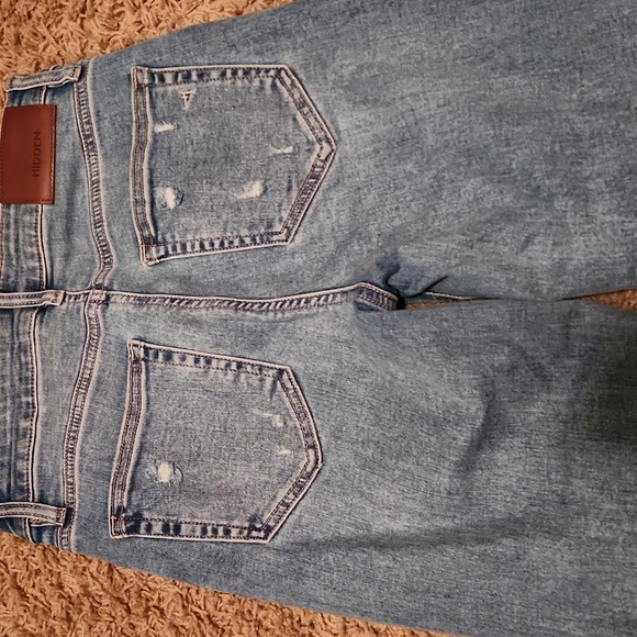 Hidden Distressed Blue Women's Flare Jeans Size 26 - Picture 5 of 10